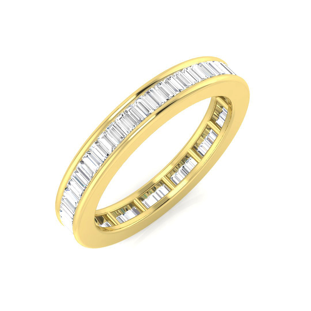 0.85 to 3.00ct Lab-Grown Baguette Cut D/VVS Diamond Full Eternity Ring.