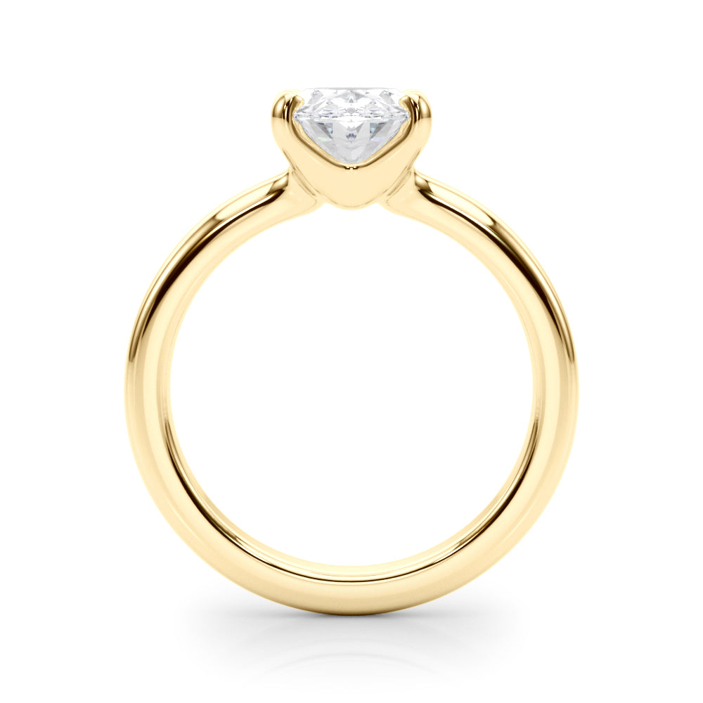 IGI Lab-Grown Oval Diamond Prong Solitaire Engagement Ring, D Color VVS Clarity