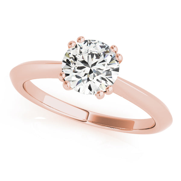 IGI Lab-Grown D-VVS Round Cut Diamond Solitarie Engagement Ring For Women