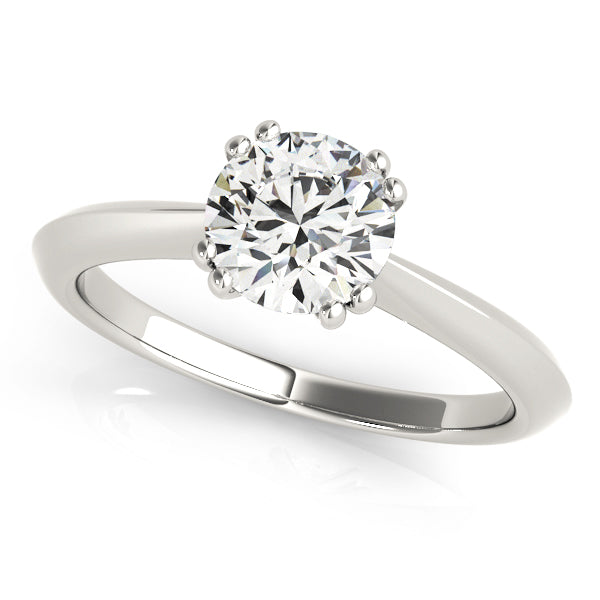 IGI Lab-Grown D-VVS Round Cut Diamond Solitarie Engagement Ring For Women