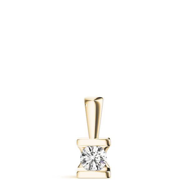 0.20 Ct To 2.00 Ct Natural Round Cut Solitaire Diamond Pendant