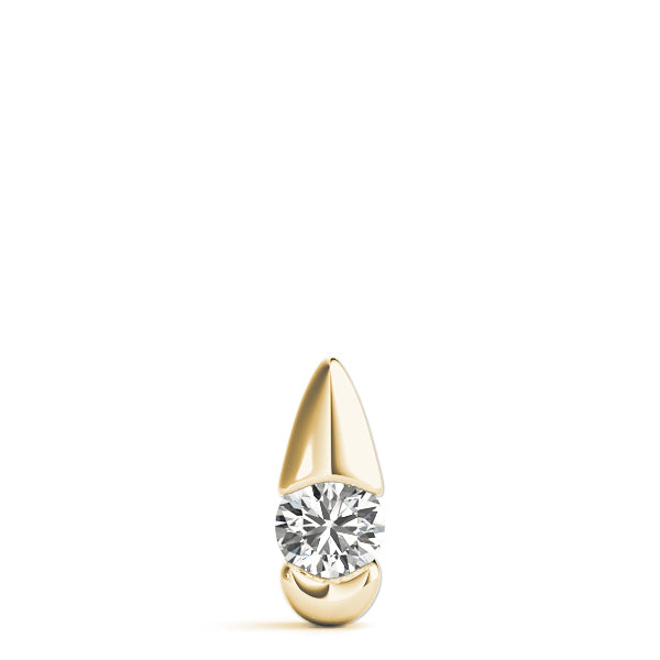0.20 Ct To 2.00 Ct Round Shape Diamond-Cut Teardrop Necklace