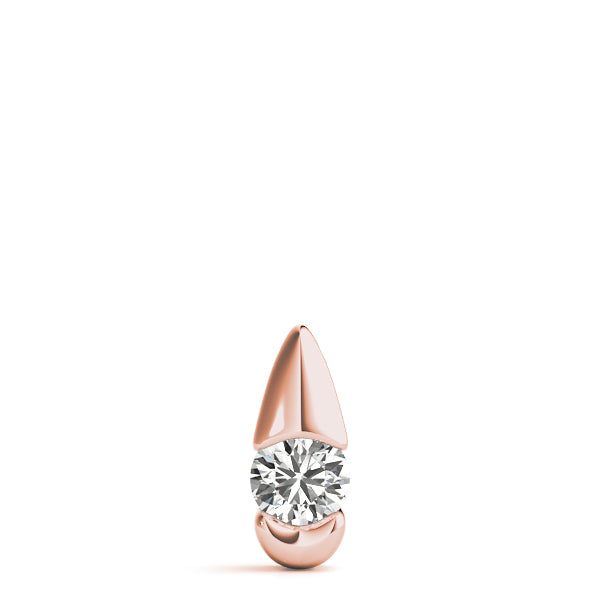 0.20 Ct To 2.00 Ct Round Shape Diamond-Cut Teardrop Necklace