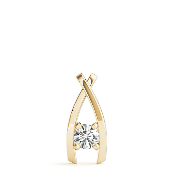 0.20 Ct To 2.00 Ct Natural Round Diamond 4-Prong Pendant