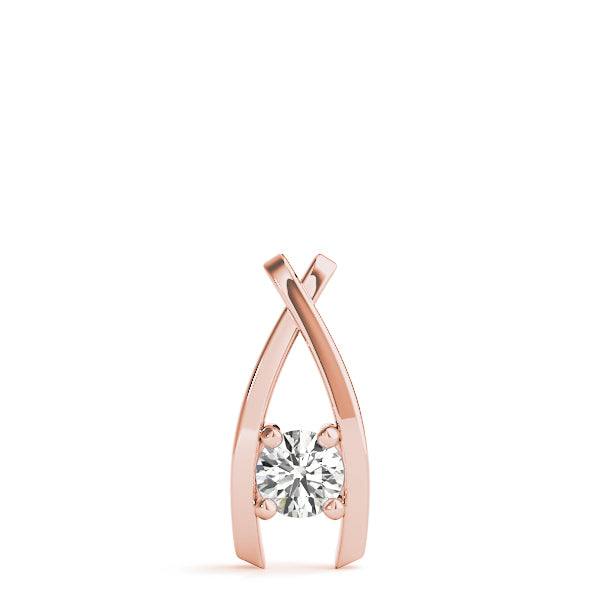 0.20 Ct To 2.00 Ct Natural Round Diamond 4-Prong Pendant