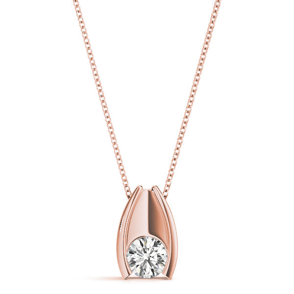 0.20 Ct To 2.00 Ct Round Shape Diamond Pendant Jewelry