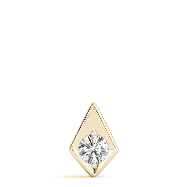0.20 Ct To 2.00 Ct Round Shape Diamond Triangular Necklace