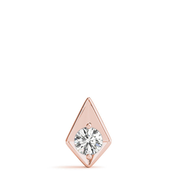 0.20 Ct To 2.00 Ct Round Shape Diamond Triangular Necklace