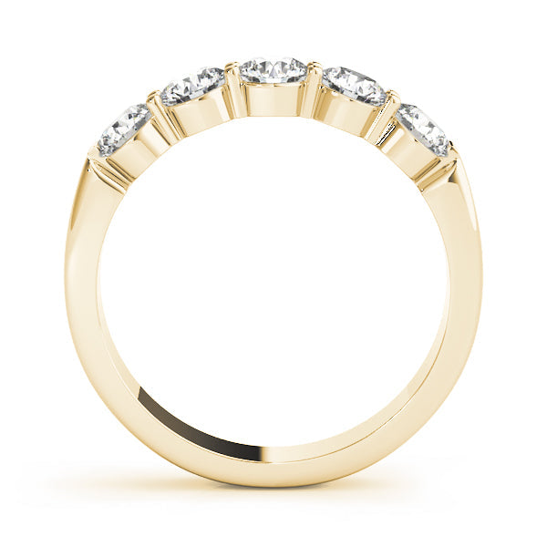0.75-1.00ct Lab-Grown Round Diamond 5-Stone Prong Diamond Ring, DE Color VVS Clarity