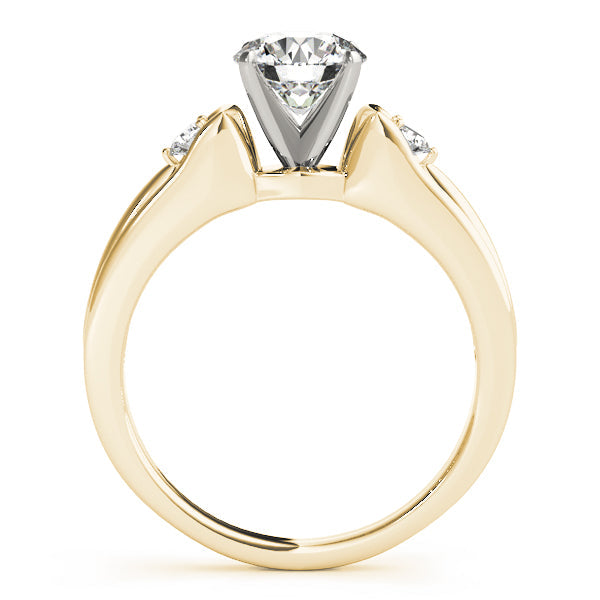 Lab Grown Three Stone Round Cut Diamond Prong Set Ring