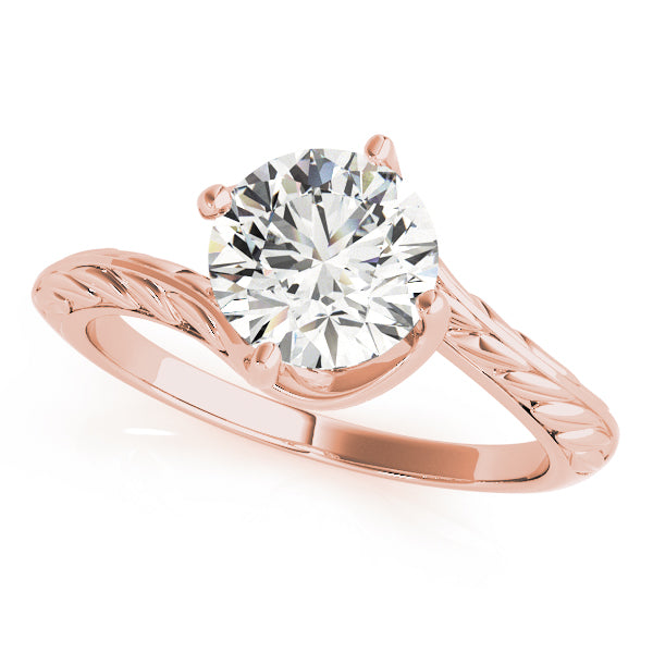 IGI Lab-Grown Round Cut Diamond Twisted Solitaire Engagement Ring Gift for Her.