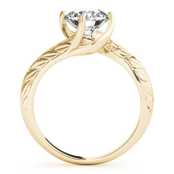 IGI Lab-Grown Round Cut Diamond Twisted Solitaire Engagement Ring Gift for Her.