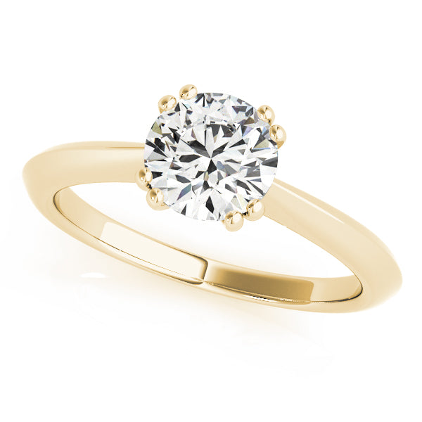 IGI Lab-Grown D-VVS Round Cut Diamond Solitarie Engagement Ring For Women
