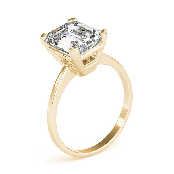 IGI Lab-Grown Emerald Cut D-VVS Diamond Solitaire Engagement Ring.