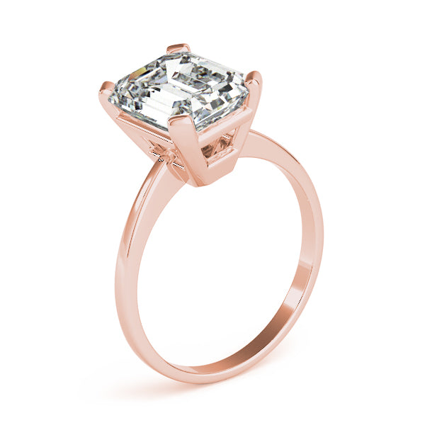 IGI Lab-Grown Emerald Cut D-VVS Diamond Solitaire Engagement Ring.