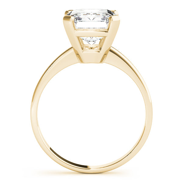 IGI Lab-Grown Emerald Cut D-VVS Diamond Solitaire Engagement Ring.