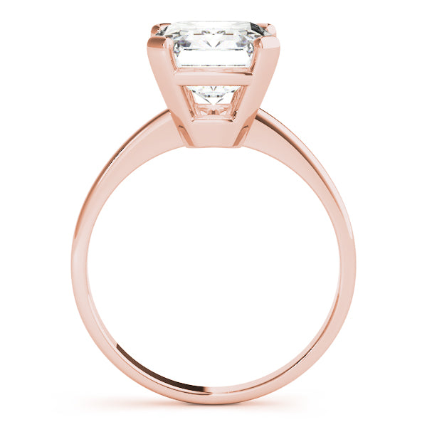 IGI Lab-Grown Emerald Cut D-VVS Diamond Solitaire Engagement Ring.