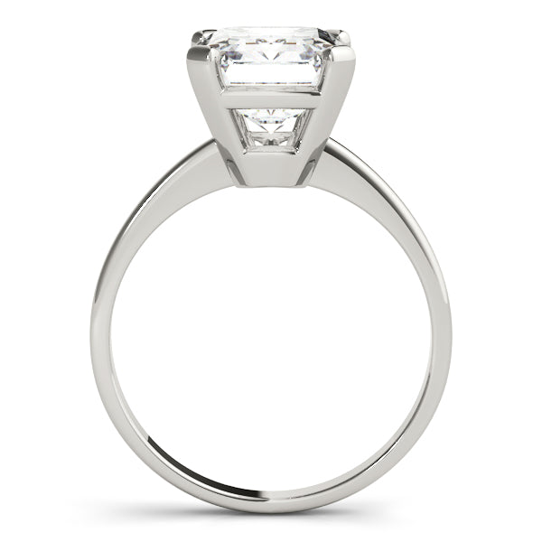 IGI Lab-Grown Emerald Cut D-VVS Diamond Solitaire Engagement Ring.
