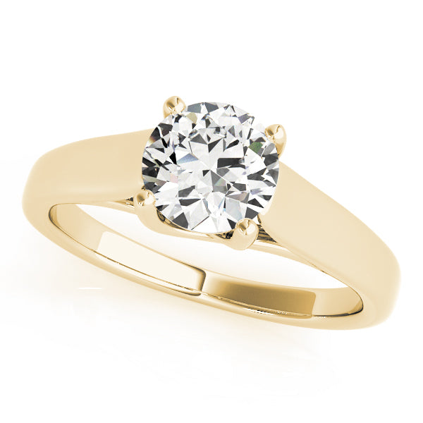 IGI Lab-Grown Round Cut D-VVS Diamond Solitarie Engagement Ring.