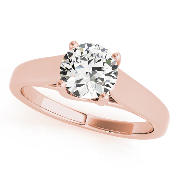 IGI Lab-Grown Round Cut D-VVS Diamond Solitarie Engagement Ring.