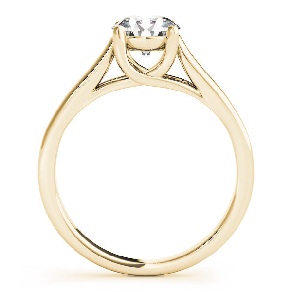 IGI Lab-Grown Round Cut D-VVS Diamond Solitarie Engagement Ring.