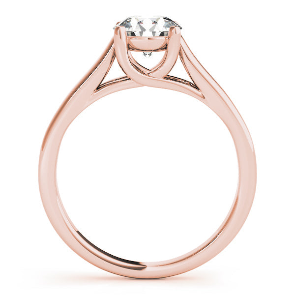 IGI Lab-Grown Round Cut D-VVS Diamond Solitarie Engagement Ring.