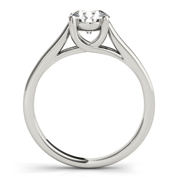 IGI Lab-Grown Round Cut D-VVS Diamond Solitarie Engagement Ring.
