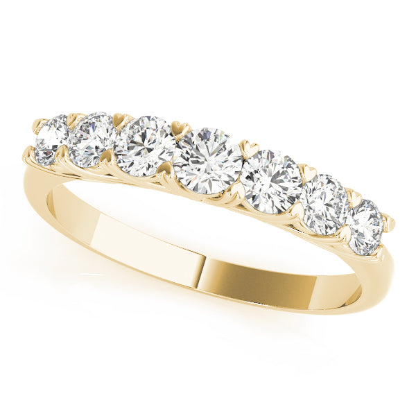 D/VVS Round Lab Grown Diamond 7 Stone Prong Set Engagement Ring Gift for Her