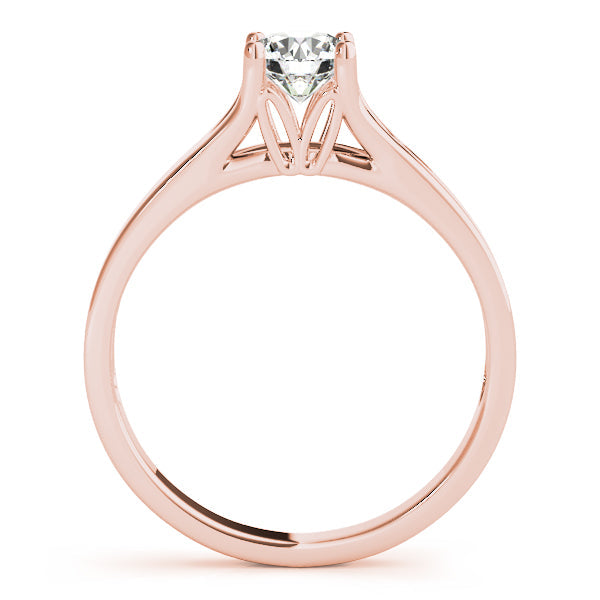 IGI Lab-Grown Round Cut Diamond Four-prong Engagement Ring Gift for Her.