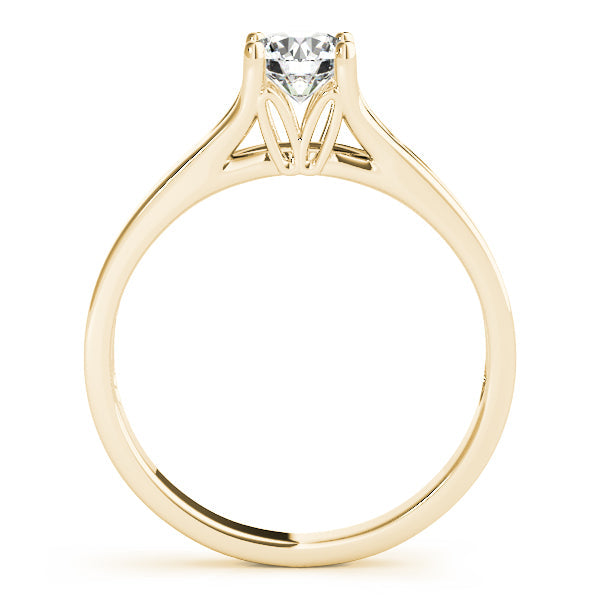 IGI Lab-Grown Round Cut Diamond Four-prong Engagement Ring Gift for Her.