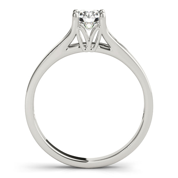 IGI Lab-Grown Round Cut Diamond Four-prong Engagement Ring Gift for Her.