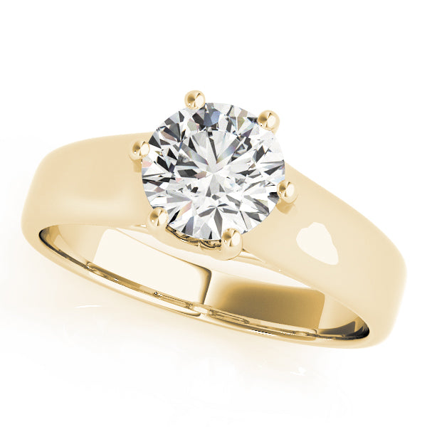 IGI Lab-Grown Round Cut Diamond Solitaire Engagement Ring Gift for Her.