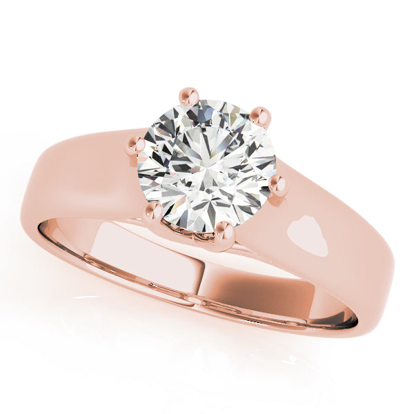 IGI Lab-Grown Round Cut Diamond Solitaire Engagement Ring Gift for Her.
