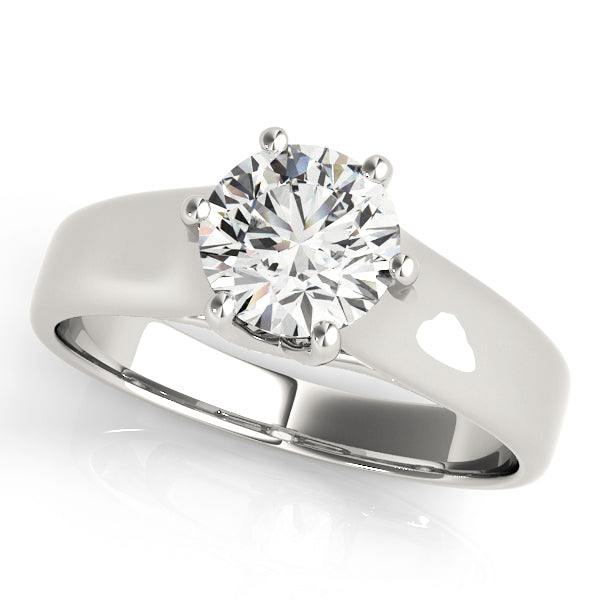 IGI Lab-Grown Round Cut Diamond Solitaire Engagement Ring Gift for Her.
