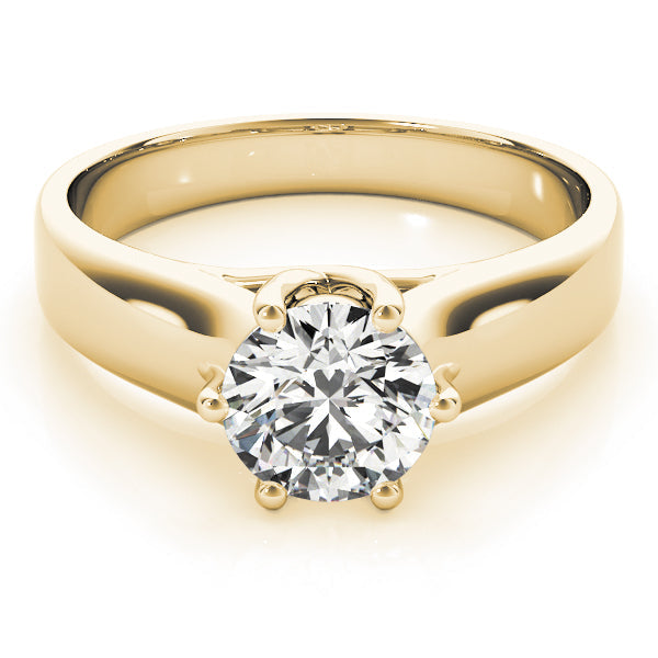 IGI Lab-Grown Round Cut Diamond Solitaire Engagement Ring Gift for Her.