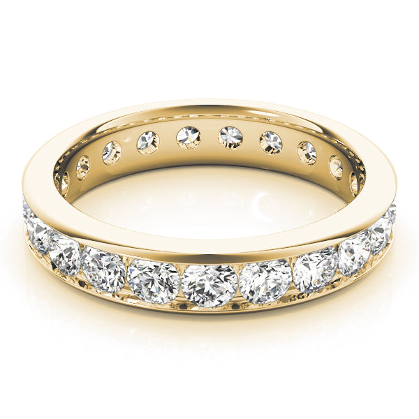 0.50-3.00ct Lab-Grown D/ VVS Round Cut Diamond Full Eternity Wedding Band.
