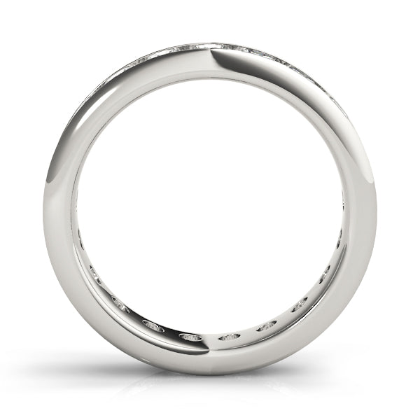 0.50-3.00ct Lab-Grown D/ VVS Round Cut Diamond Full Eternity Wedding Band.
