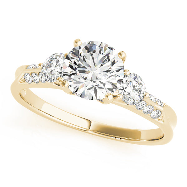 Lab-Grown Three Stone Diamond Engagement Ring