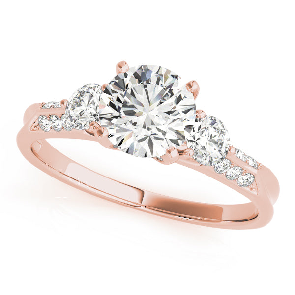 Lab-Grown Three Stone Diamond Engagement Ring