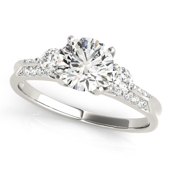Lab-Grown Three Stone Diamond Engagement Ring