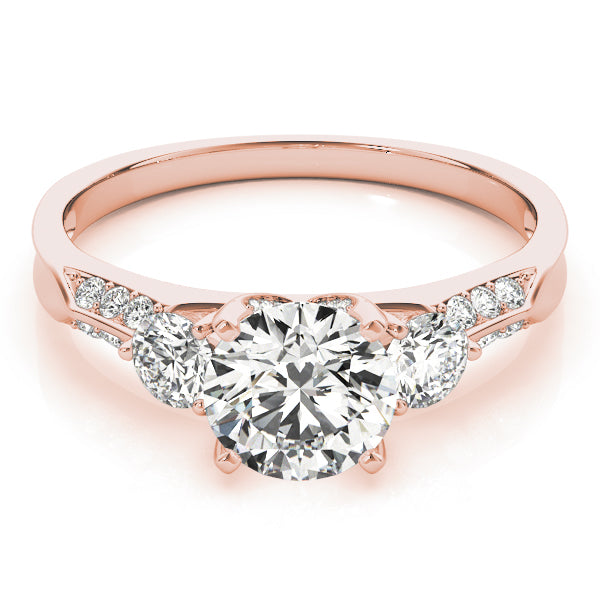 Lab-Grown Three Stone Diamond Engagement Ring