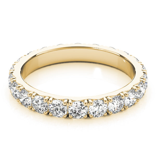 0.50-3.00ct Lab-Grown Round Cut D/VVS Diamond Four Prong French Cut Full Eternity Wedding Ring