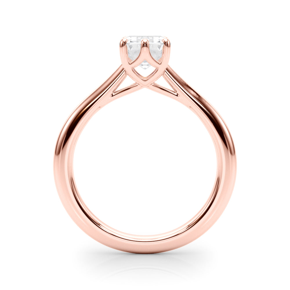 IGI Lab-Grown Emerald Cut Diamond Six Prong Solitaire Engagement Ring Gift For Her.