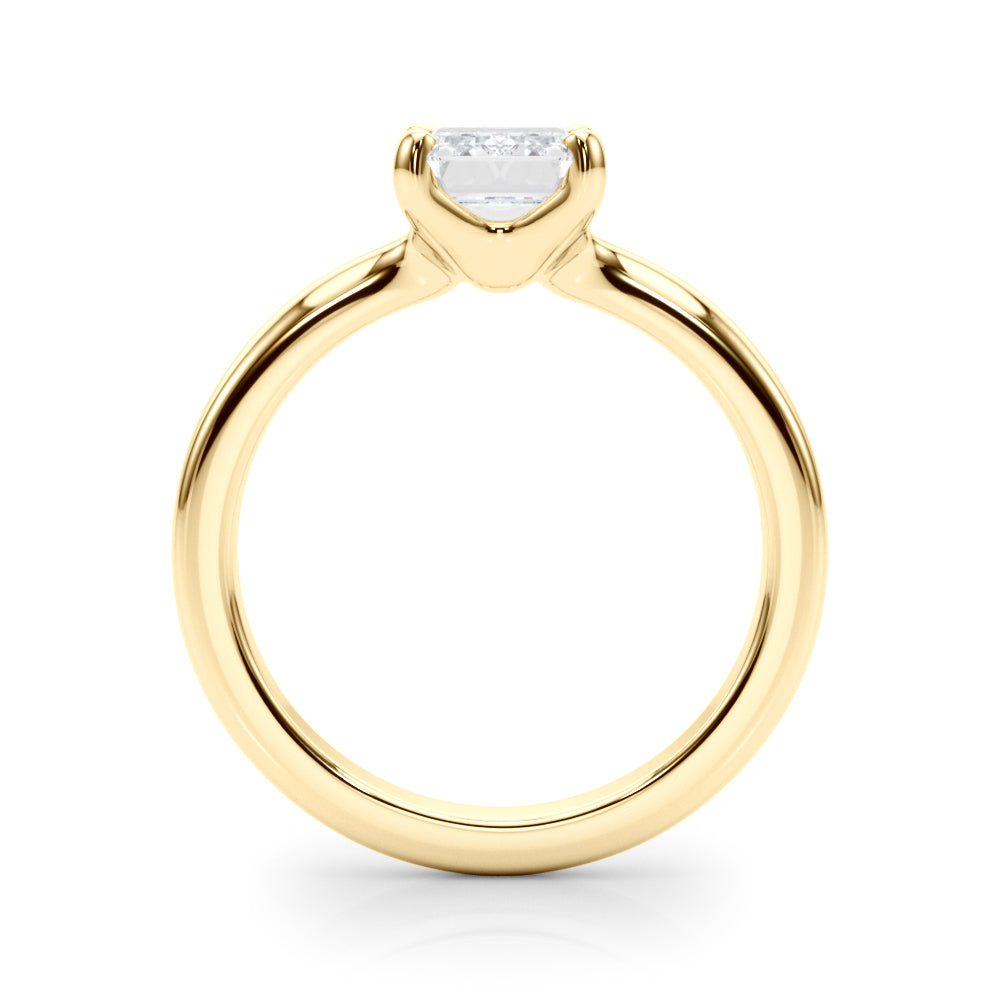 IGI Lab-Grown Emerald Cut Diamond 4-Prong Solitaire Engagement Ring Gift For Her.