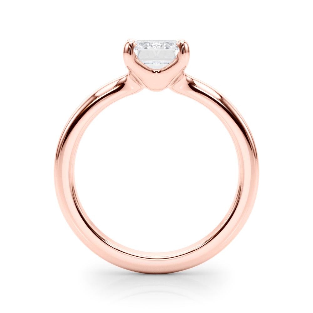 IGI Lab-Grown Emerald Cut Diamond 4-Prong Solitaire Engagement Ring Gift For Her.