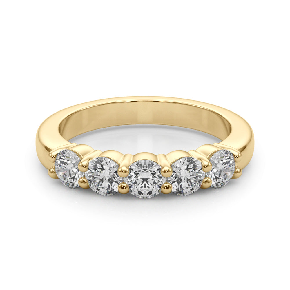 5-Stone Lab-Grown Diamond Ring Ð Timeless Symbol of Love with Brilliant DE Color, VVS Clarity Diamonds in an Elegant Shared U-Prong Setting