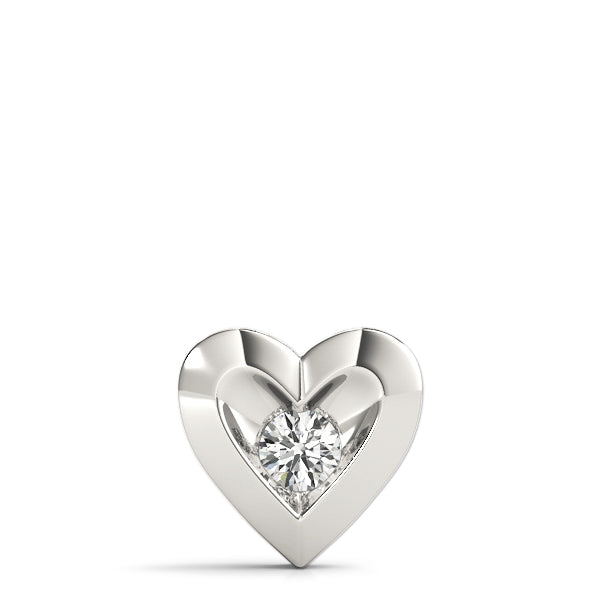 Natural Diamond Heart Shape Pendant For Women
