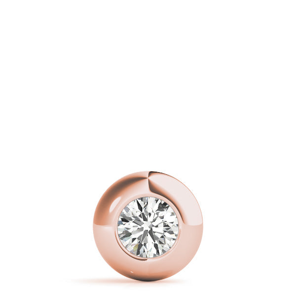 Natural Round Shape Bezel Set Pendant Ð Minimalist Elegance