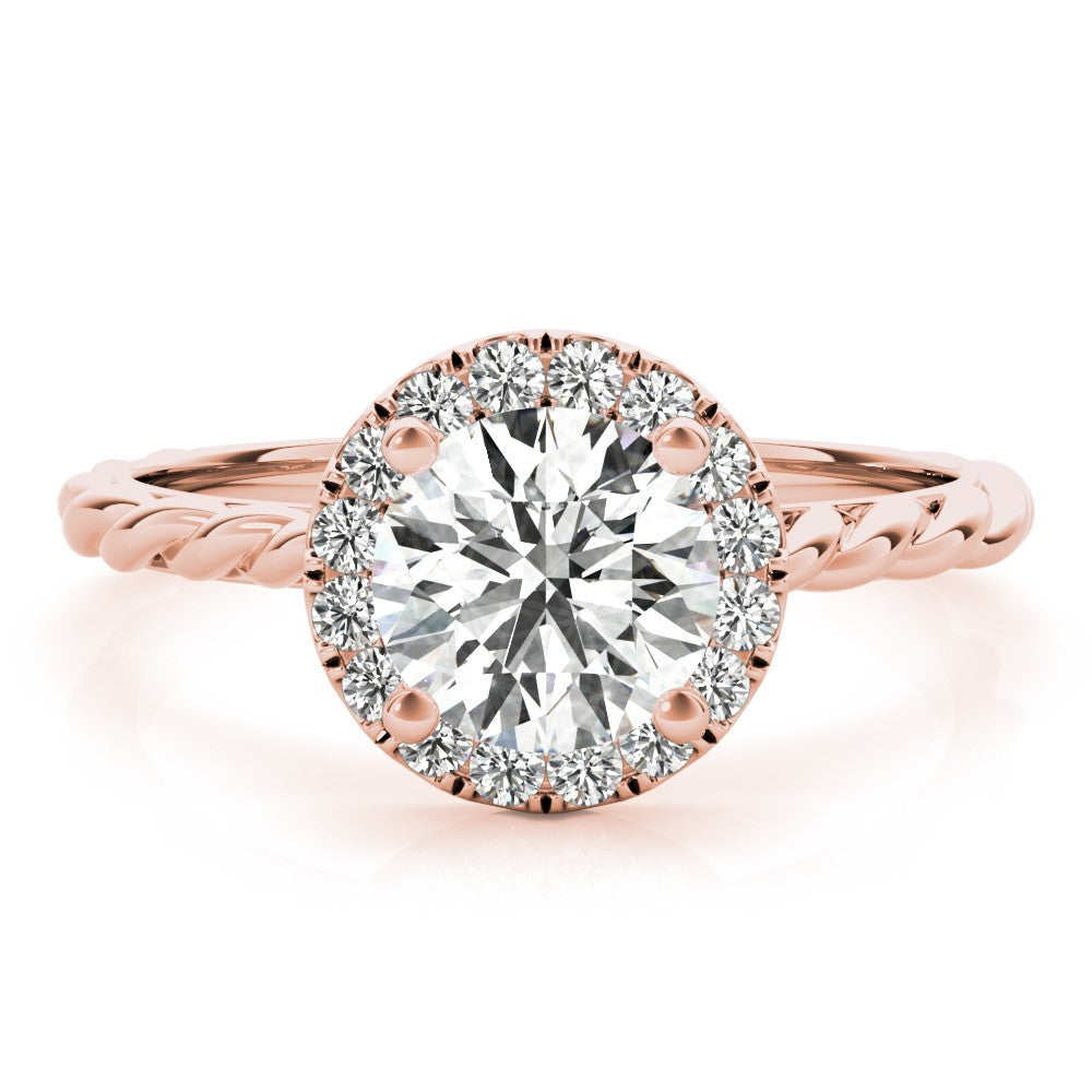 Lab-Grown Diamond 2.00 CT Halo Engagement Ring in Platinum UK Hallmarked