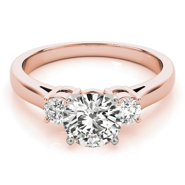 0.50Ct - 2.00Ct DE/VS Lab Grown Round Diamond 3 Stone Engagement Ring Platinum